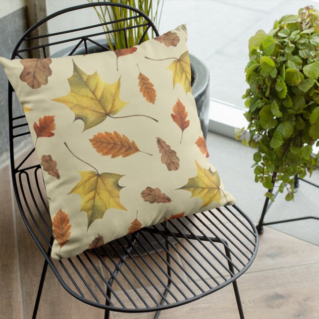 Terracotta Leaves Fall Pumpkin Cushion (Creator Uploaded)