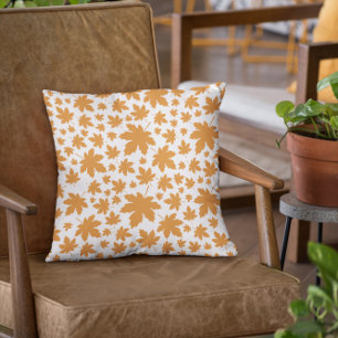 Terracotta Leaves Fall Pumpkin Cushion