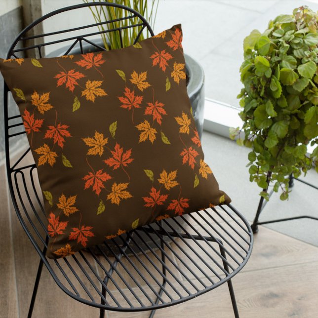Terracotta Leaves Fall Pumpkin Cushion (Creator Uploaded)