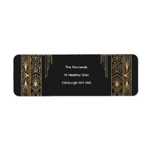 Terracotta Line Art Floral Return Address Label