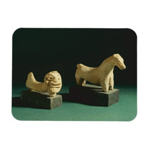 Terracotta lion and horse, Mohenjodaro 2300-1750 B Magnet