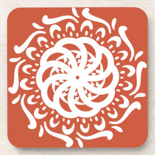 Terracotta Mandala Coaster