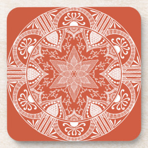 Terracotta Mandala Coaster