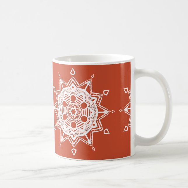 Terracotta Mandala Coffee Mug (Right)