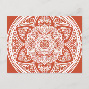 Terracotta Mandala Postcard