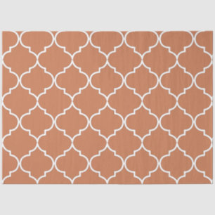 Terracotta Mediterranean Moroccan Pattern  Tissue Paper