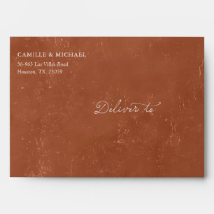 Terracotta Mexican Wedding  Envelope