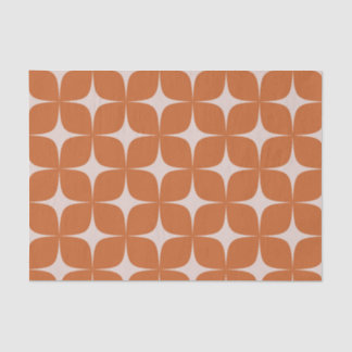 Terracotta Mid Century Modern Elegant Boho Tissue Paper