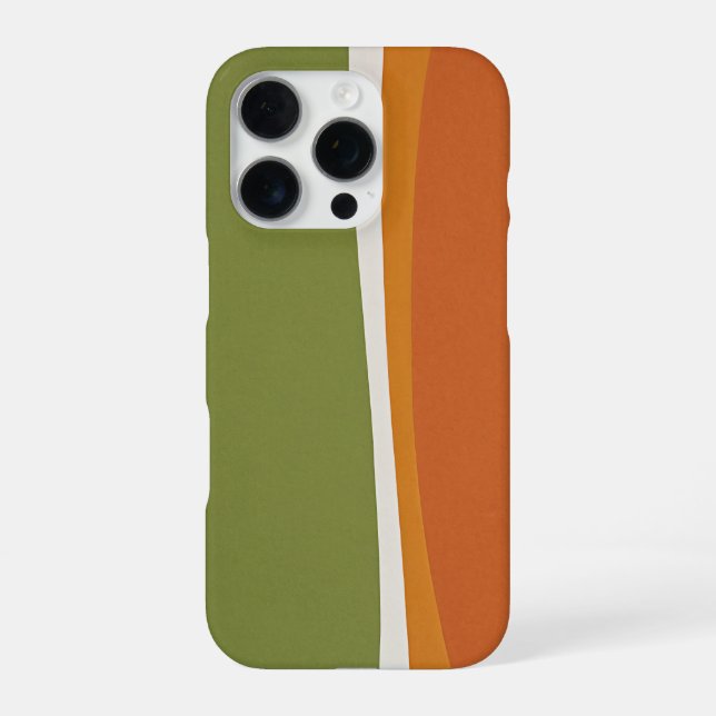 terracotta mid line iPhone case (Back)