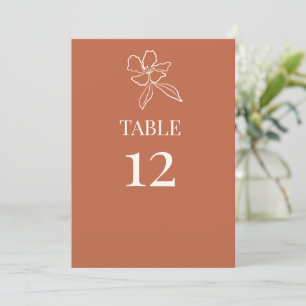 Terracotta Minimal Floral Wedding 