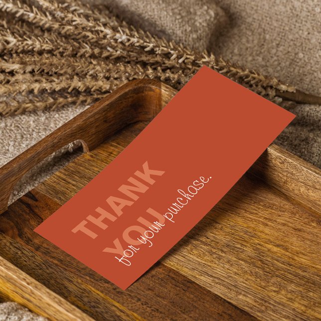 Terracotta Minimalist Thank You For Your Purchase (Terracotta Minimalist Thank You For Your Purchase)