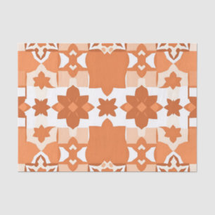 Terracotta Moroccan Tile Pattern Tissue Paper