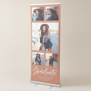 Terracotta multi photo typography graduation retra retractable banner
