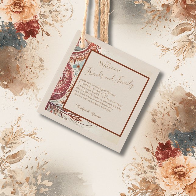 terracotta natural vintage wedding favour tags (Creator Uploaded)