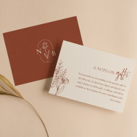 Terracotta Note On Gifts Boho Wedding Wishing Well
