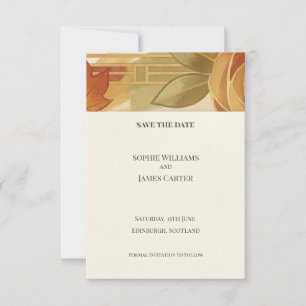 Terracotta Nouveau Save The Date