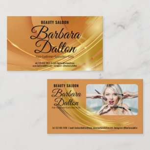 Terracotta Ochre Beige Gold. Business Accessories Card