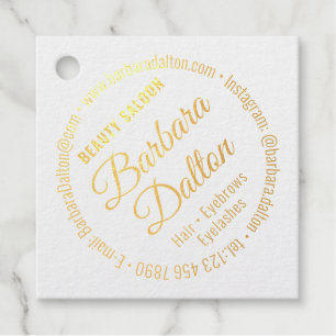 Terracotta Ochre Beige Gold Favour Tags