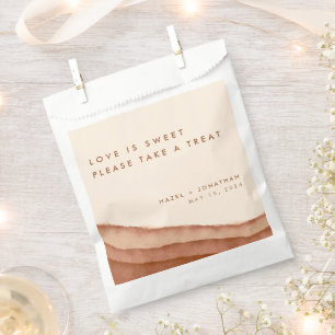 Terracotta Ombre   Minimalist Boho Wedding Favour  Favour Bags