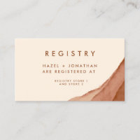 Terracotta Ombre Minimalist Boho Wedding Registrr