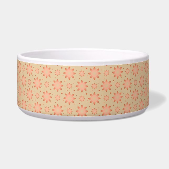 Terracotta orange and sand beige delicate daisy (Front)
