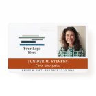 Terracotta Orange Logo & Photo Employee ID