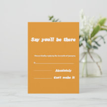 Terracotta Orange Wedding Enclosure Card