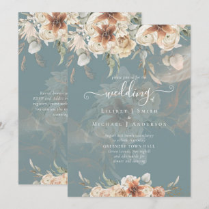 Terracotta Pampas Grass BOHO Wedding