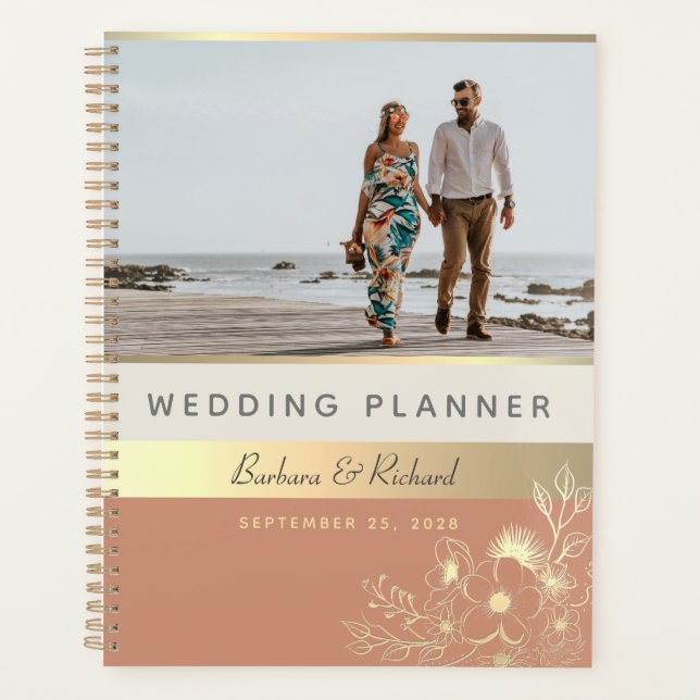 Terracotta Photo Wedding Planner (Front)
