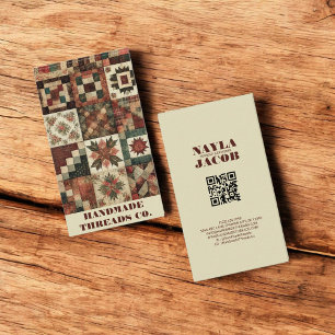 Terracotta Quilt Patchwork Handmade Clothing Business Card