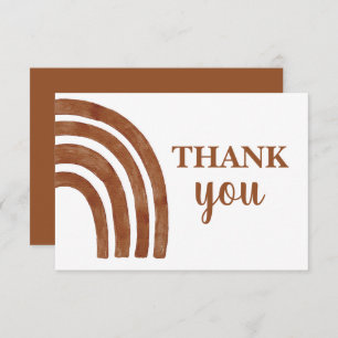 Terracotta Rainbow thank you Note Card