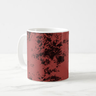Terracotta red marble texture   coffee mug