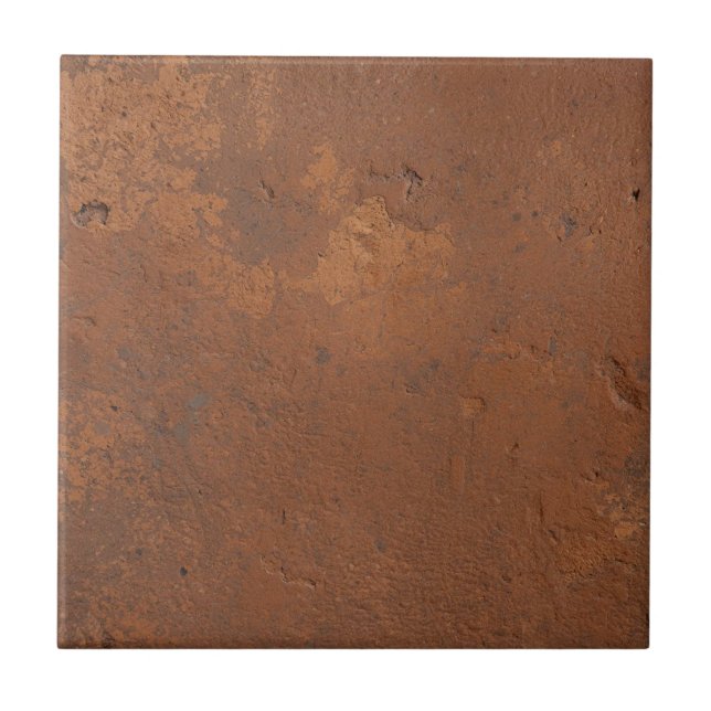 Terracotta red simple rustic  tile (Front)