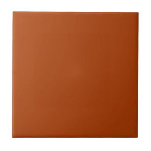 Terracotta Red Solid Colour #ac3d06 Tile