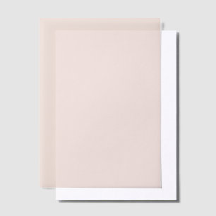 Terracotta Red Solid Colour Wedding Liner Vellum Invitations