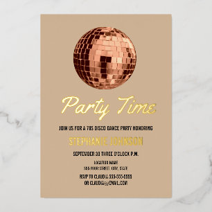 Terracotta Retro 70s Disco Ball Birthday Party
