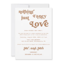 Terracotta Retro Elopement Photo Wedding