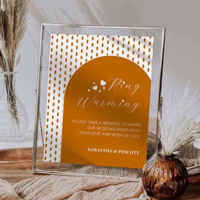 Terracotta Rings Warming Wedding Sign (Creator Uploaded)