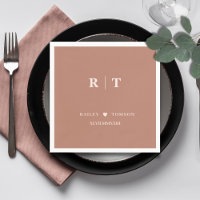 Terracotta Roman Rumerals Minimalist Monogram
