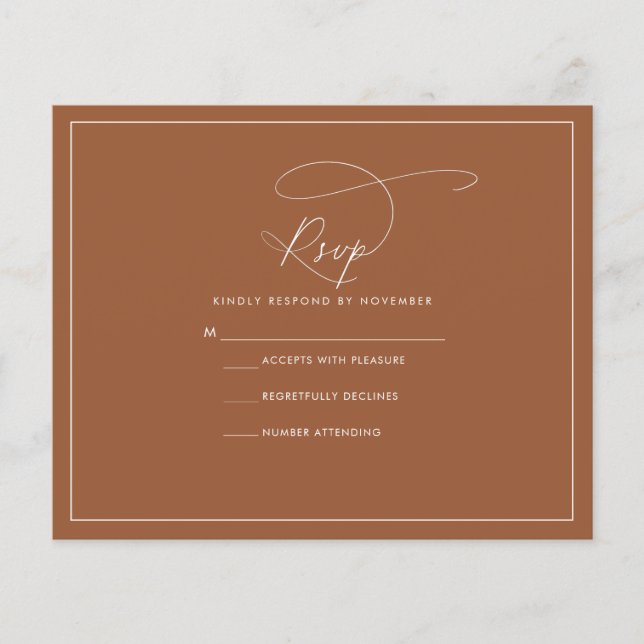 Terracotta RSVP  (Front)