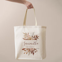 Terracotta Rust Flowers Boho Fall Foliage Wedding