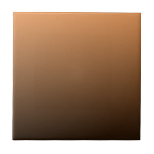 Terracotta Rust to Dark Brown Ombre Gradient Tile