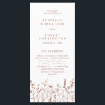 Terracotta Rustic Fall Wildflower Wedding Program Programme<br><div class="desc">Guide your guests through your big day with this rustic terracotta floral wedding program. Featuring delicate fall wildflowers and a clean,  elegant layout. Perfect for an outdoor autumn ceremony or a barn wedding celebration.</div>