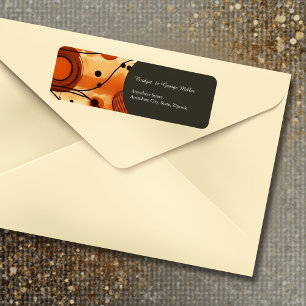 terracotta Rustic Warm abstract Return Address