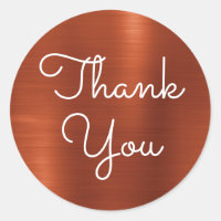 Terracotta Shimmer Gradient Thank You