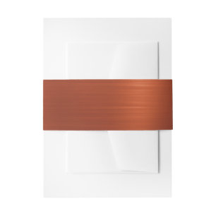 Terracotta Shimmer Ombre Invitation Belly Band