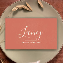 Terracotta Simple Boho QR Code Beauty Professional