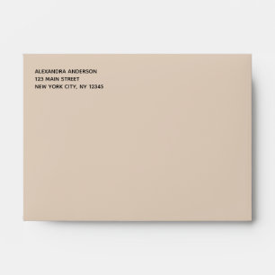 Terracotta Simple Minimalist Coloured Envelope