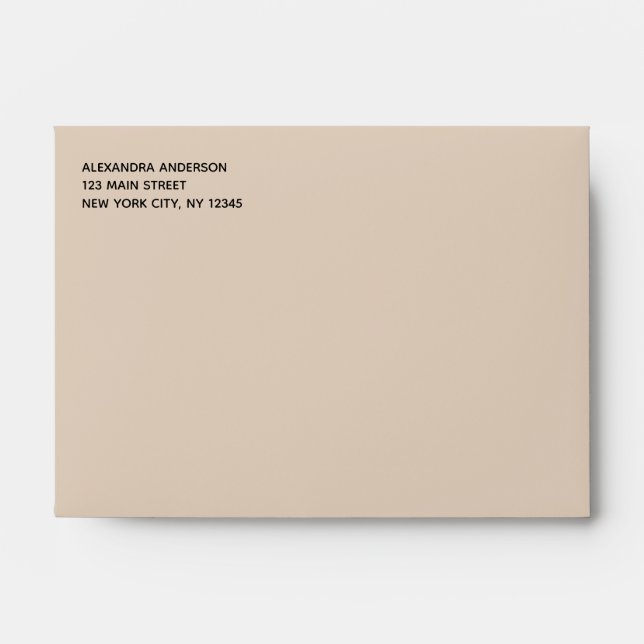 Terracotta Simple Minimalist Coloured Envelope (Front)