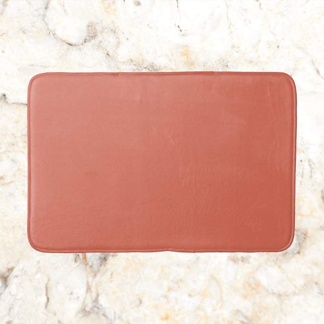 Terracotta Solid Colour Bath Mat (Creator Uploaded)